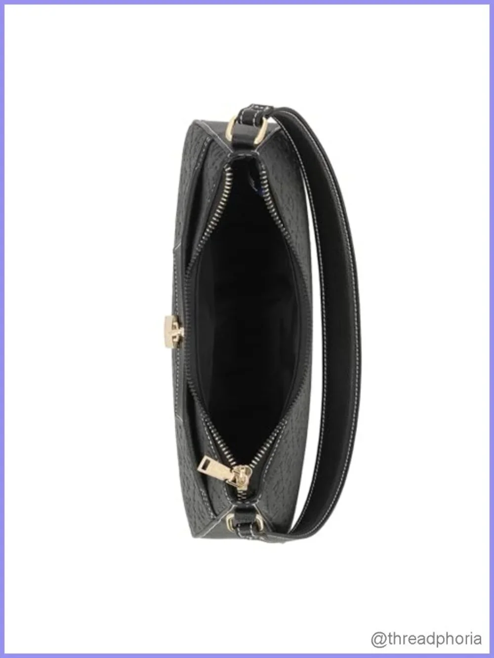 Vegan Leather Hobo Shoulder Bag Large Zipper Closure Purse